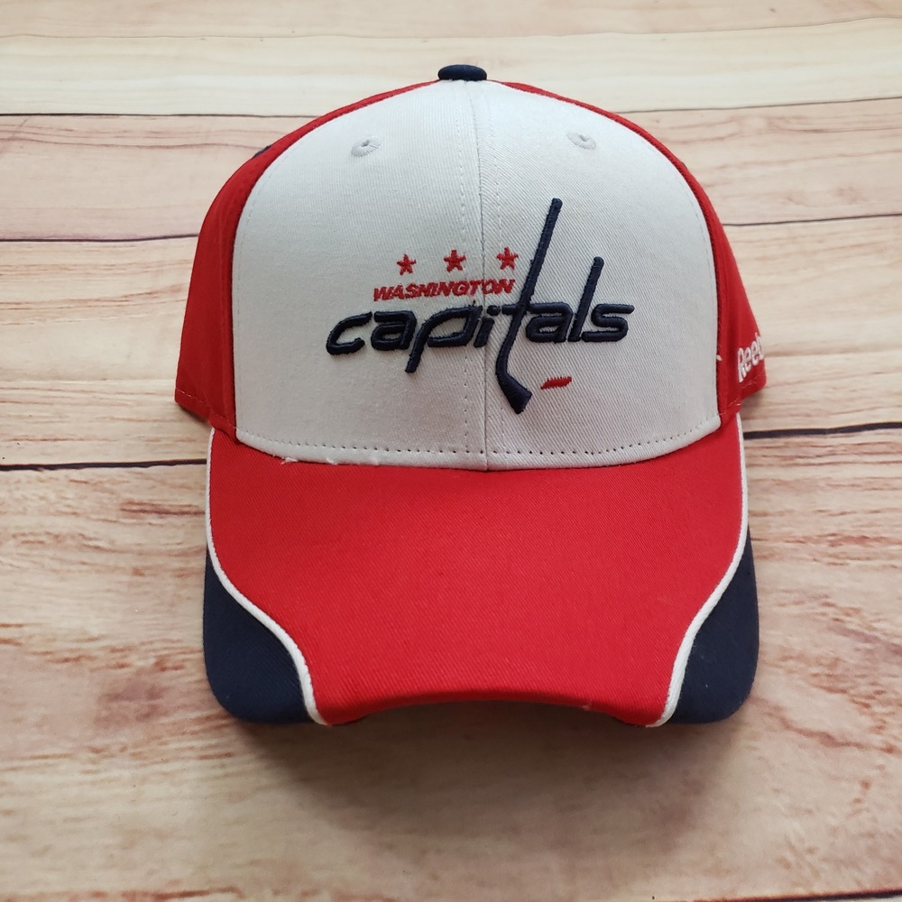 NEW Washington Capitals Hat Cap Strap Back Red White‎ NHL Hockey Mens Reebok
